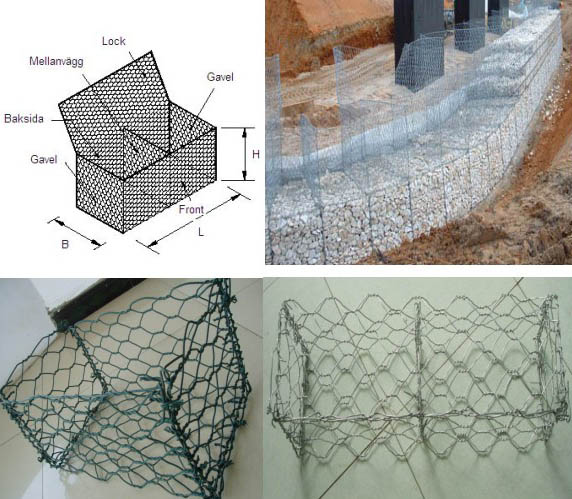 Welded or Woven Stone Cage Gabion Wire Mesh