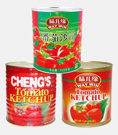 70g Canned Tomato Ketchuo with Easy Open Lid