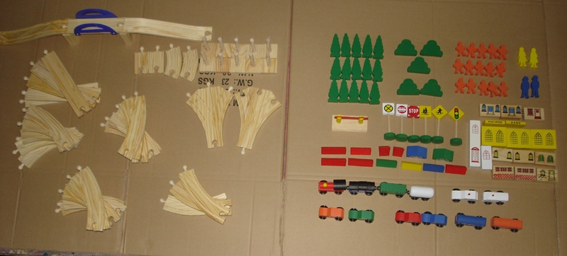 Wooden Toy Train Rail with En71 Certificate