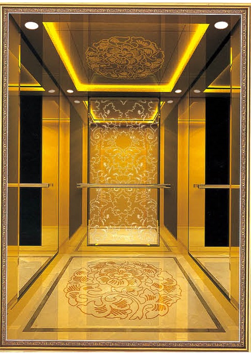 Passenger Elevator Lift Mirror Etched Mr & Mrl Aksen Ty-K200