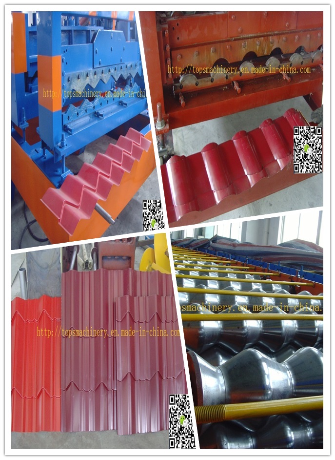 CE Approved PPGI Corrugated Tile Board Roll Forming Machine