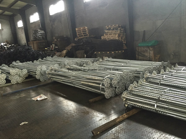 Hot-Dipped Galvanized Screw Support, Anchor Support, Fence Post Anchor