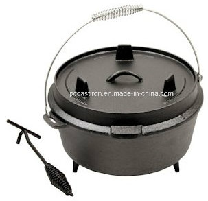 8qt 9qt 12qt 14qt Cast Iron BBQ Dutch Oven Manufacturer in China