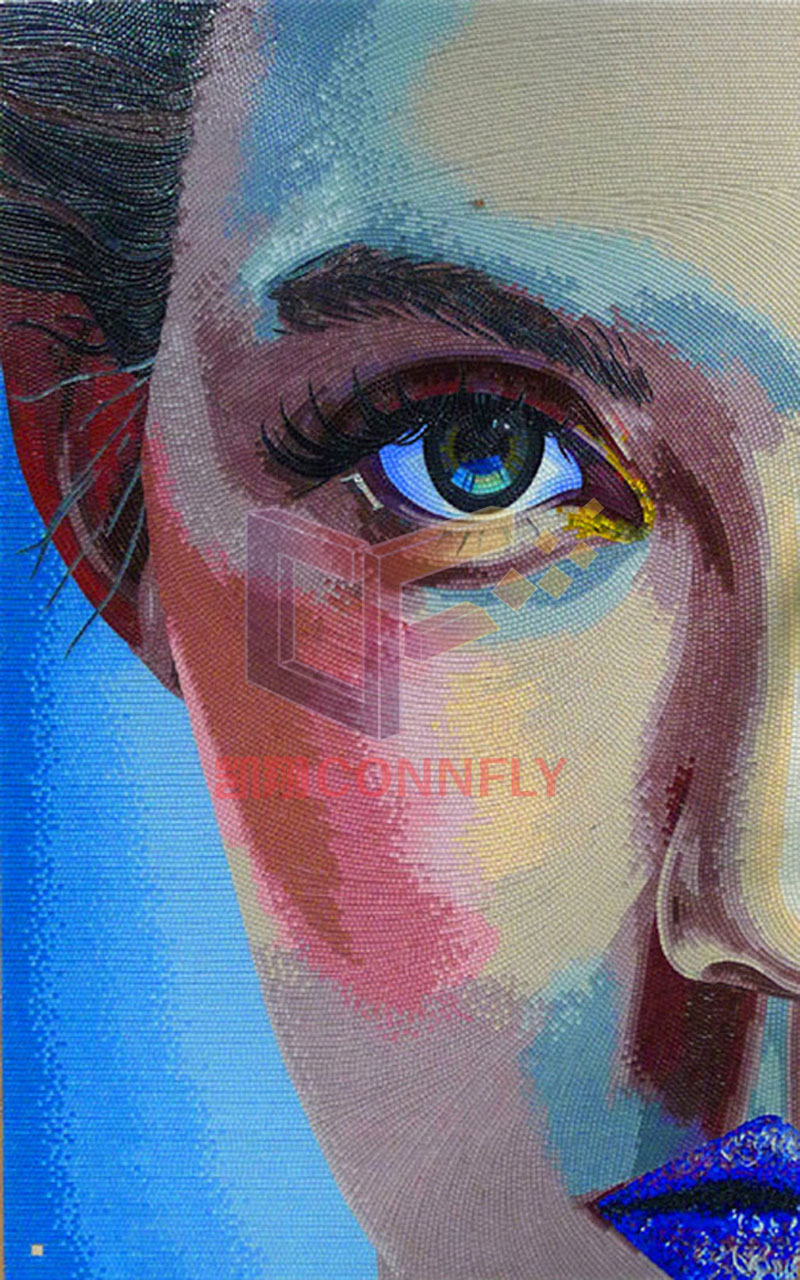 Breakfast at Tiffany's Picture Audrey Hepburn for Wall Decoration Mosaic, Glass Art Mosaic (CFD229)