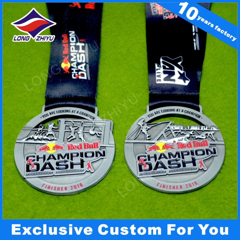 High Quality Sports Metal Medal with Ribbon