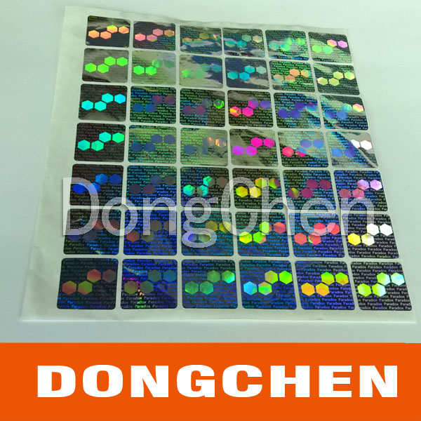 Free Design Silver Security Hologram Laser Sticker