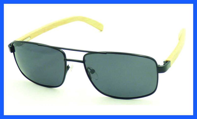 Fqmw161392 High Quality Mens Style Sunglasses Bamboo Temple