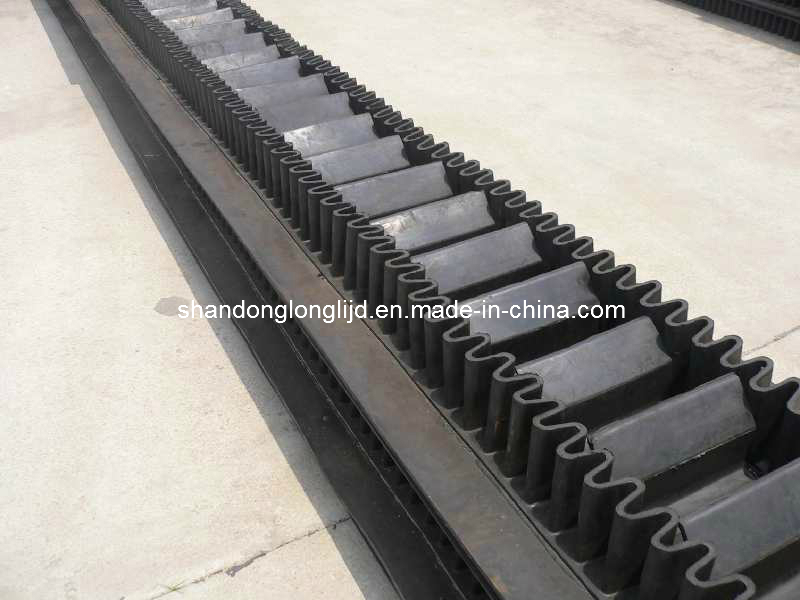 Rubber Raised Edge Conveyor Belt (polyester)