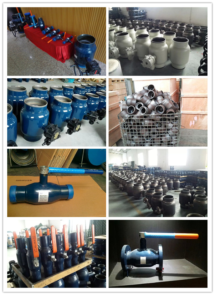 GOST Gear Operated Standard Port All Welded Flanged Ball Valve