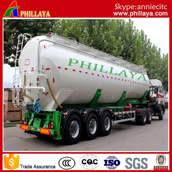 60m3 Cement Bulker/Bulk Cement Tanker Semi Truck Trailer (PLY9560GFL)