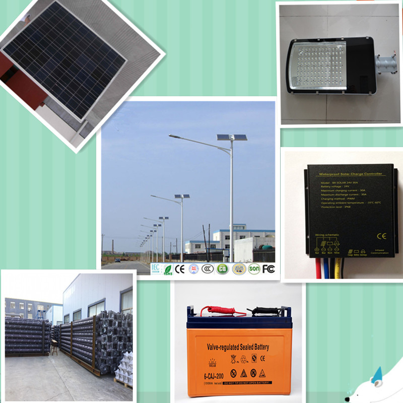 7m 50W LED Solar Street Light with 5 Years Warranty