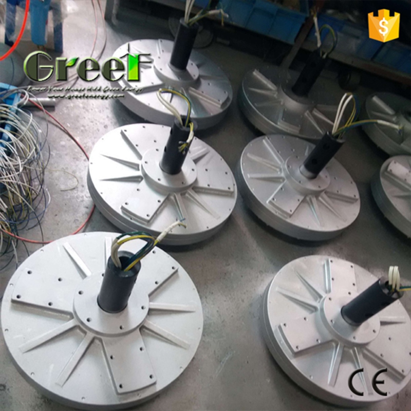 NdFeB Coreless Permanent Magnet Generator with Low Rpm and Torque