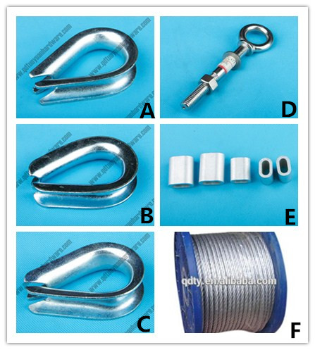 Factory Supplier DIN6899b Wire Rope Thimble