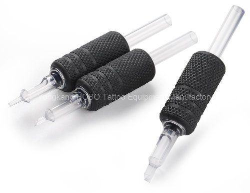 Hot Sale Clear Tip Style 19mm Soft Disposable Tattoo Grips Supplies