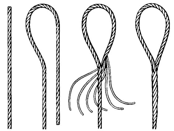 Single-Part Body Hand Spliced Wire Rope Sling