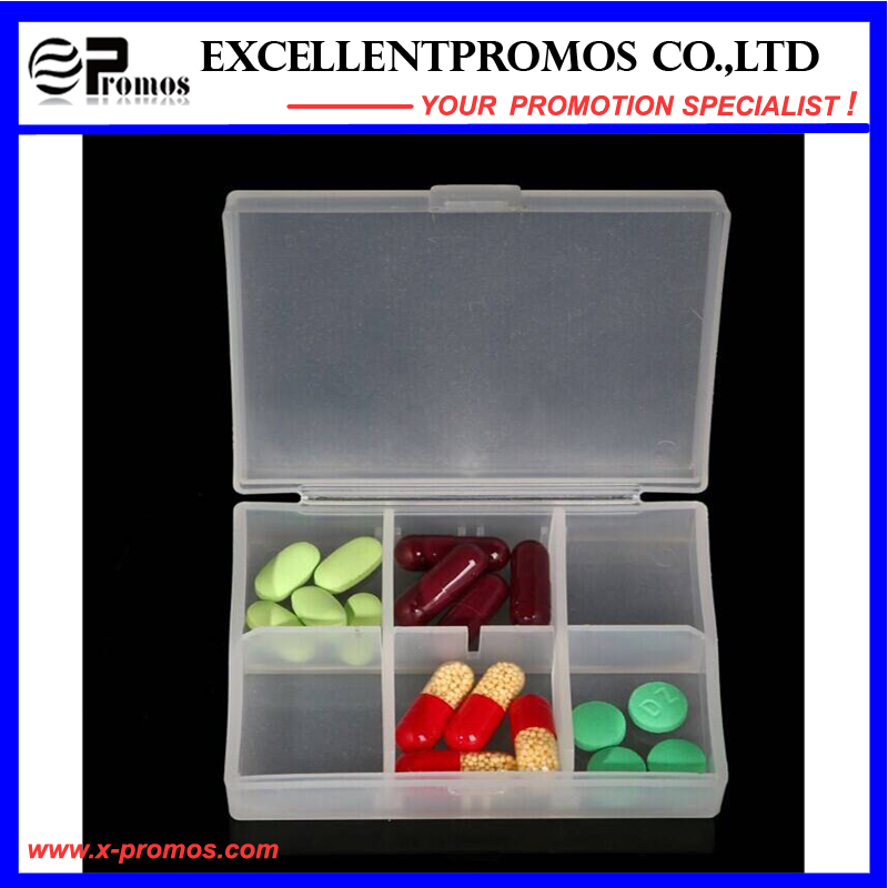 Promotion High Quality Smile Face Portable Lovely Pillbox (EP-007)