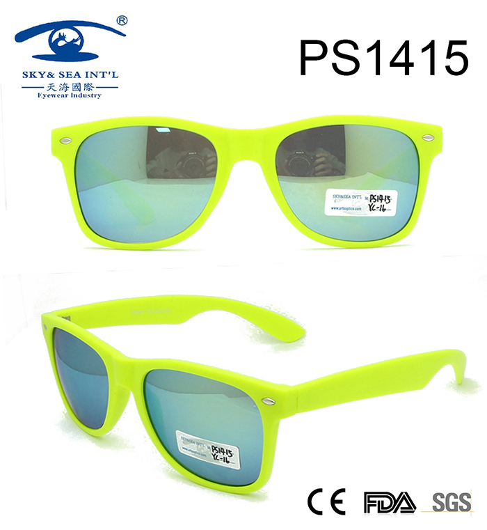 Wenzhou Manufacture Newest Light Color Plastic Sunglasses (PS1415)