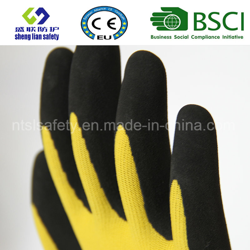 Latex Frosted Gloves, Sandy Finish Safety Work Gloves (SL-RS301)