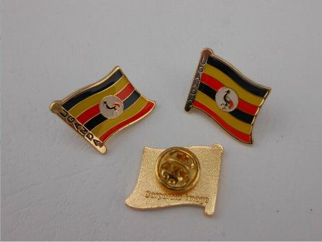 Combination of Two Flags Lapel Pin Badge (GZHY-LP-011)