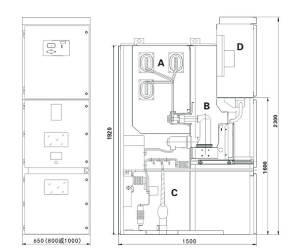 550 Modularized Omni-Sealed Solid Insulation Metal-Clad Switchgear