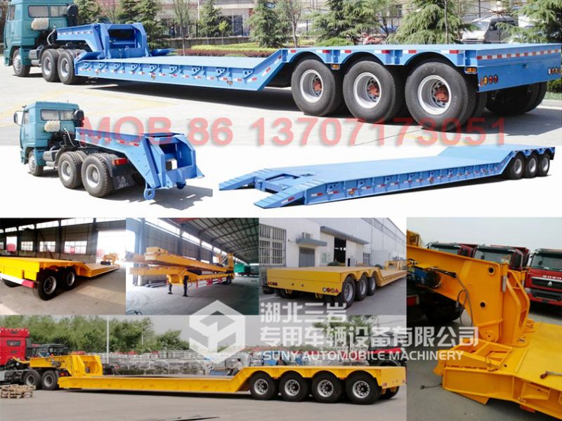 Extendable Low Bed Trailer Gooseneck Detachable Low Bed Semi Trailer