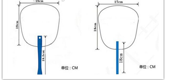 Promotional Plastic Hand Fan Summer Fashion Design PP Fan