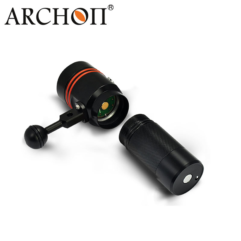 Archon 5000k-5500k Button Switch 2600lm Diving Video Torch W40V