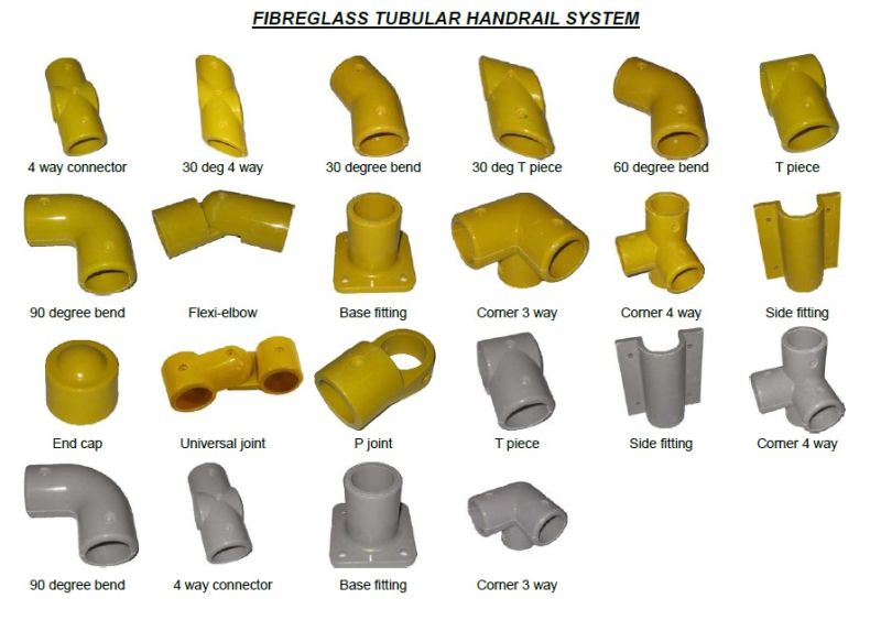 FRP Handrail/Building Material/Fiberglass Ladder/Hall Ladder