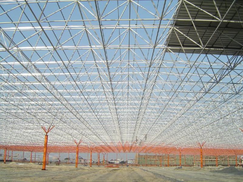 Light Steel Structure Space Frame for Large Span Roofing