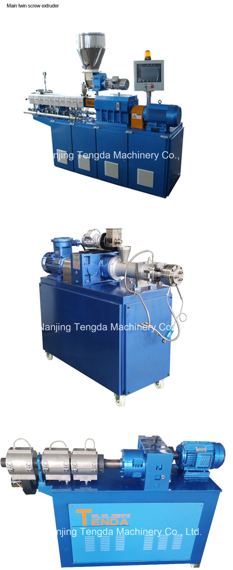 Experimental Lab Rubber Twin Screw Extruder Machine