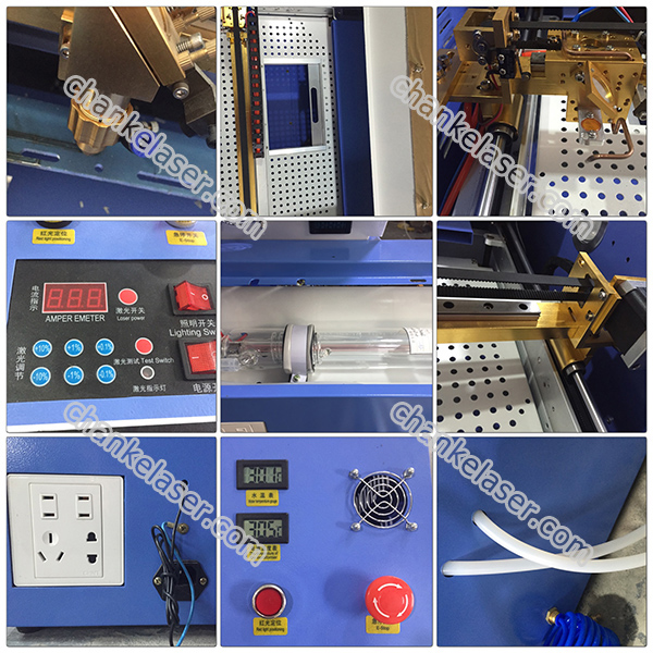 Ck400 40W Mini CO2 Laser Acrylic Rubber Cutting Machine