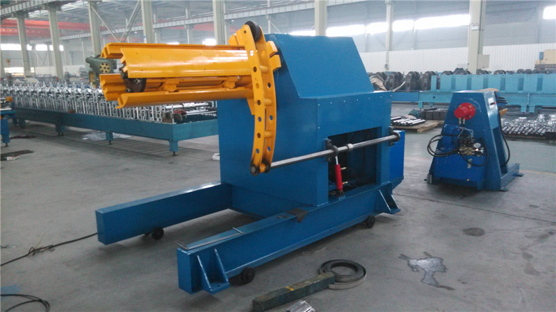 10 Tons Hyraulic Uncoiler with Coil Car Pneumatic Press Arm