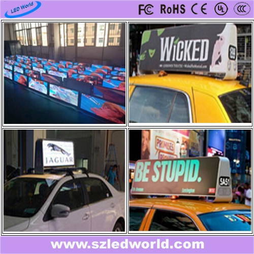 P5 Fullcolor Taxi Top LED Display Billboard for Outdoor Advertising