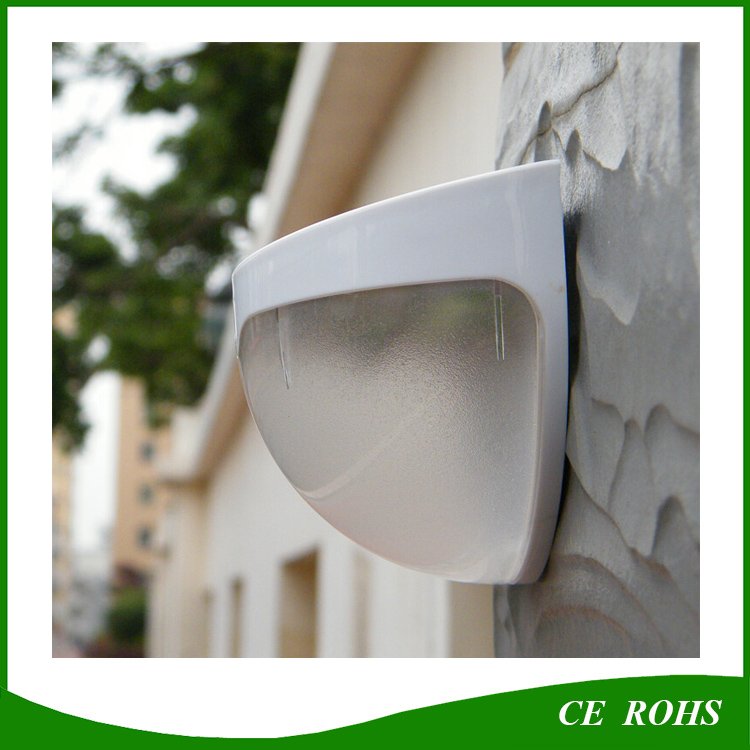 6 LED Solar Small Outdoor Garden Wall Light Outdoor Solar Lightings with Motion Sensor