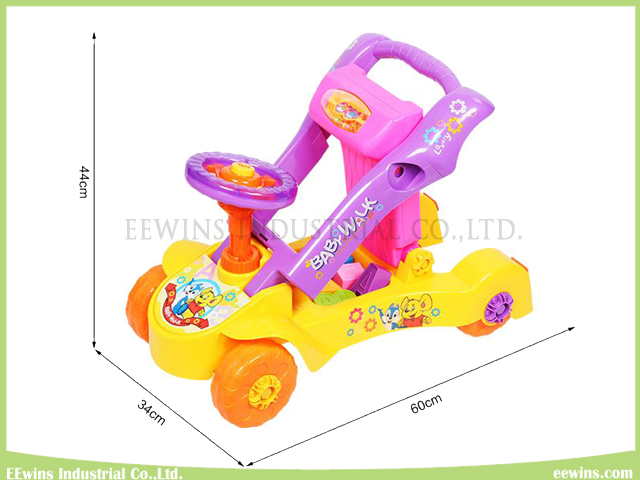 Multifunctional Toys 4 Wheels Ride on Car Educational Toys Baby Walker