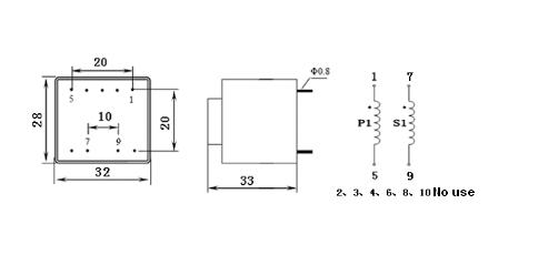 Lcte312832 Ultra-Micro PCB Mounting Volltage Transformer