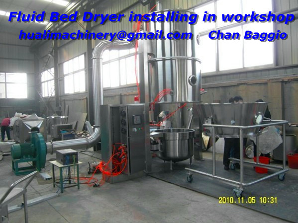 PLC Control Fluid Bed Dryer Machine