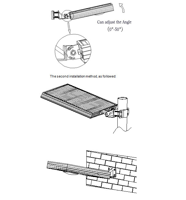 6-80W Integrated Solar Street Road Path Wall Garden Gate Light