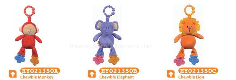 Factory Supply Baby Stuffed Plush Teether Toy