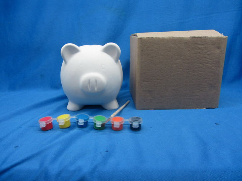 Paint Set Pig Coin Bank, Child Painting DIY Animal Ceramic