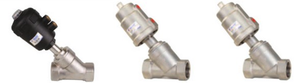 Kljzf Stainless Steel Pneumatic Angle Seat Valve