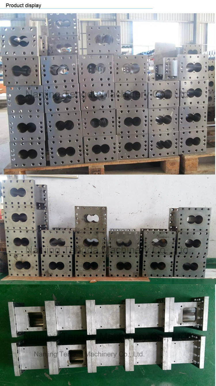 Plastic Compounding Co-Rotating Parallel Twin Screw Barrels