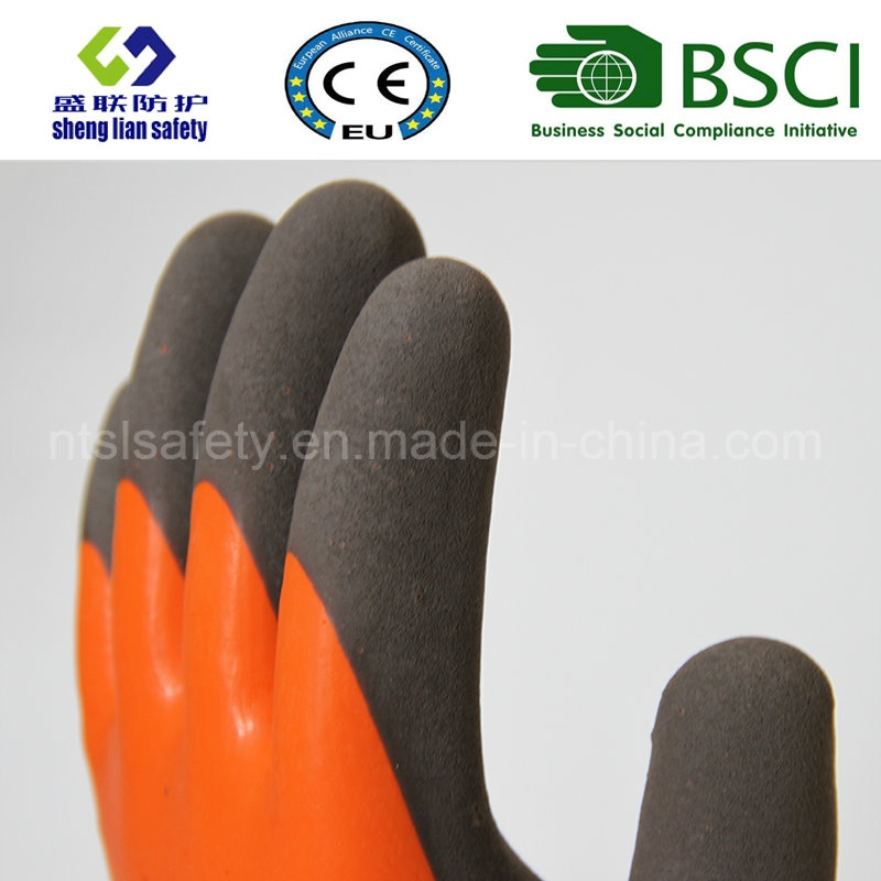 Latex Frosted Gloves, Sandy Finish Safety Work Gloves (SL-RS307)