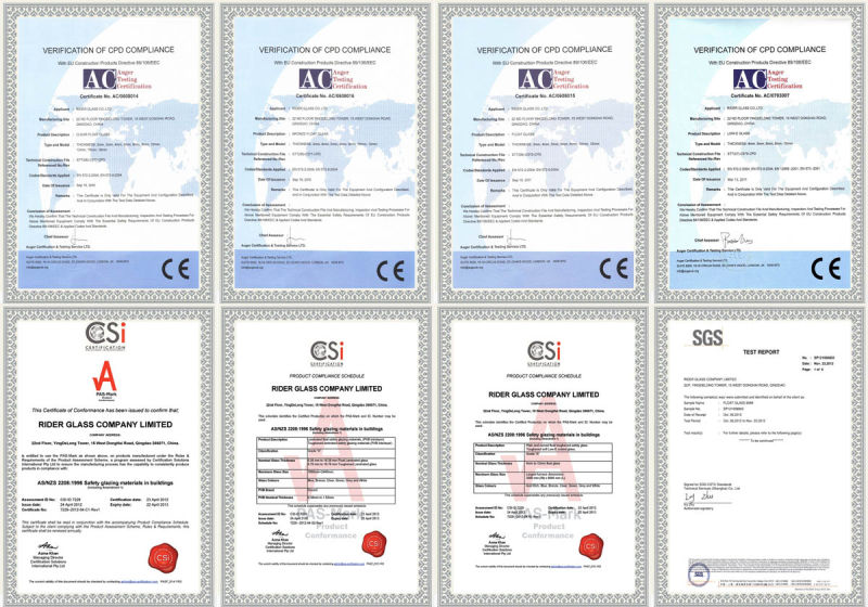 3-12mm CE & ISO9001 Tinted Glass