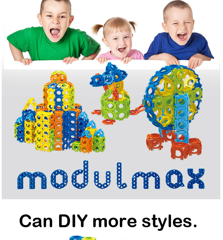 Modulmax ABS Blocks DIY Toys 60PCS 3D Building Blocks Toys (10274043)