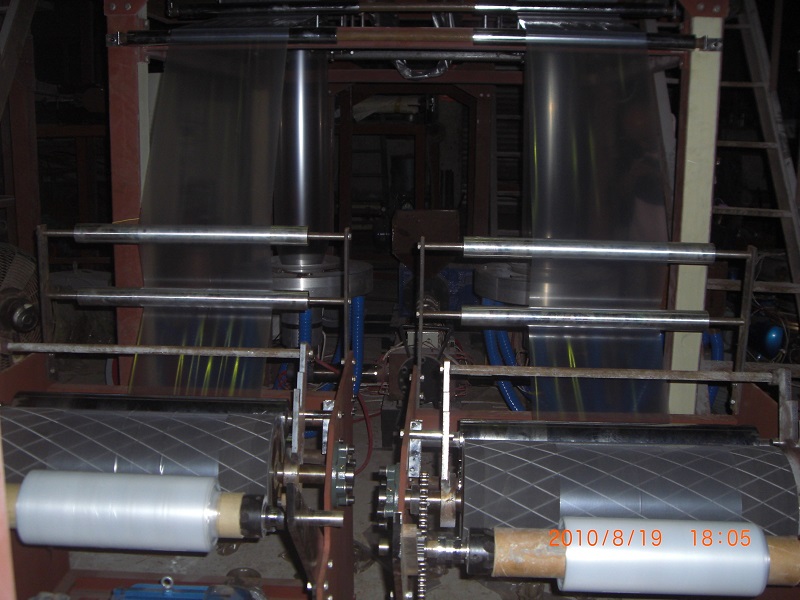 Double-Head PE Film Blowing Machine (CE)