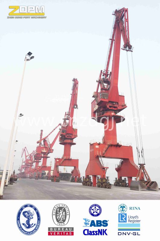 25t Portal Mobile Crane Single Jib Port Equipment Port Use for Loading and