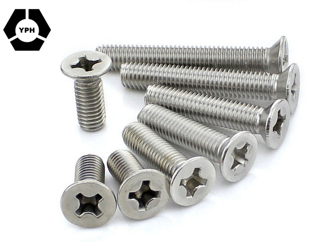 DIN 965 Cross Recessed Countersunk Flat Head Machine Screw and Bolt