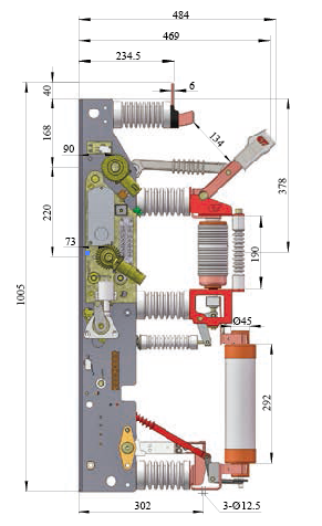 Yfr16b-12D/T125-31.5j-Hv Load Break Switch with Grounding Knife