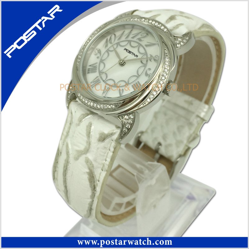 Ce Wholesale Stainless Steel Watch with Snake Skin Band